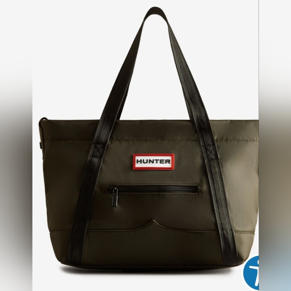 Hunter Women Nylon Medium Top Clip Tote Bag